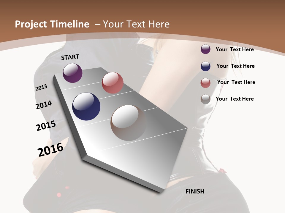 Model Hip Blonde PowerPoint Template