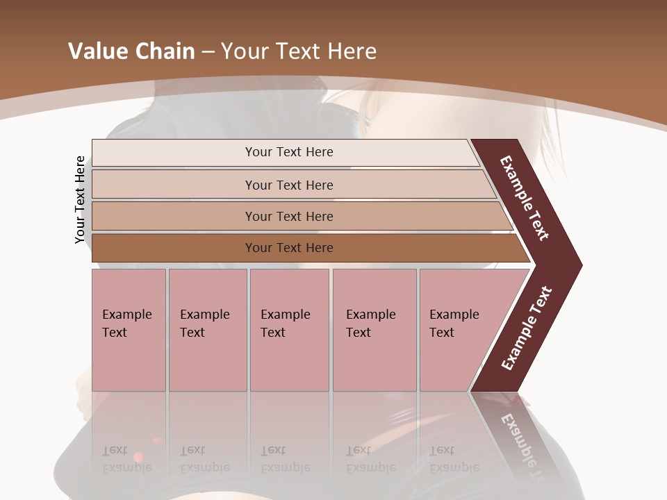 Model Hip Blonde PowerPoint Template