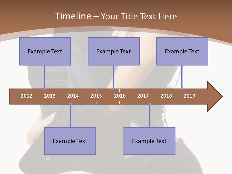 Model Hip Blonde PowerPoint Template