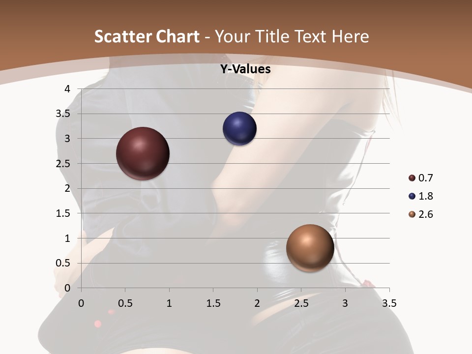 Model Hip Blonde PowerPoint Template