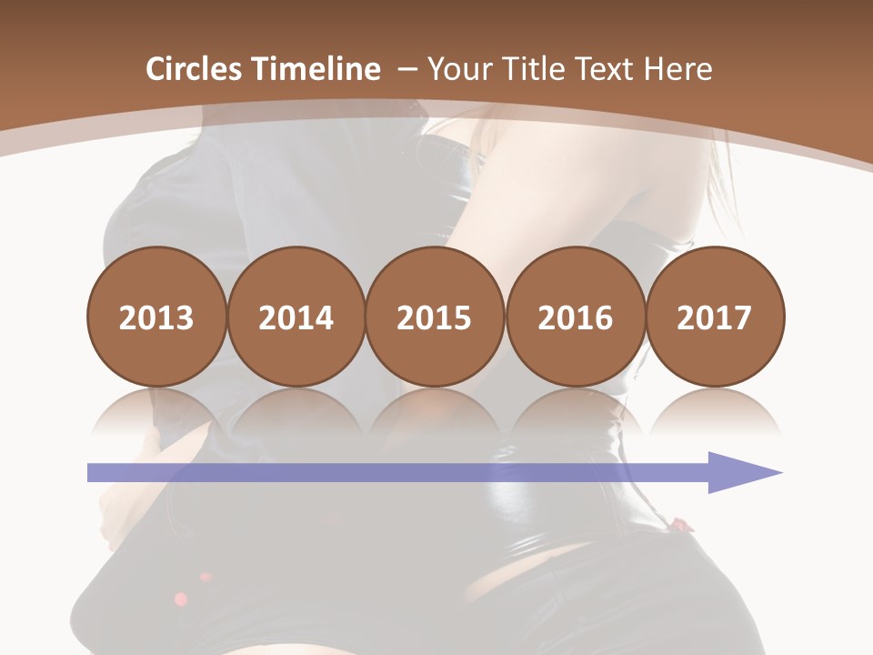 Model Hip Blonde PowerPoint Template