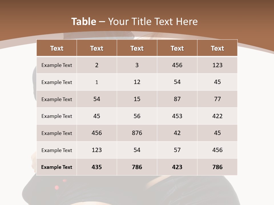 Model Hip Blonde PowerPoint Template