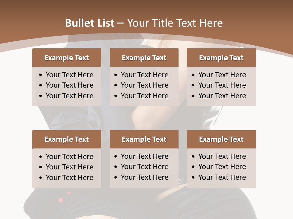 Model Hip Blonde PowerPoint Template