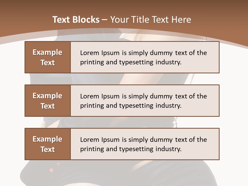 Model Hip Blonde PowerPoint Template