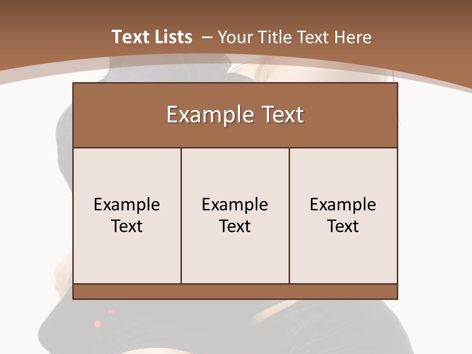 Model Hip Blonde PowerPoint Template