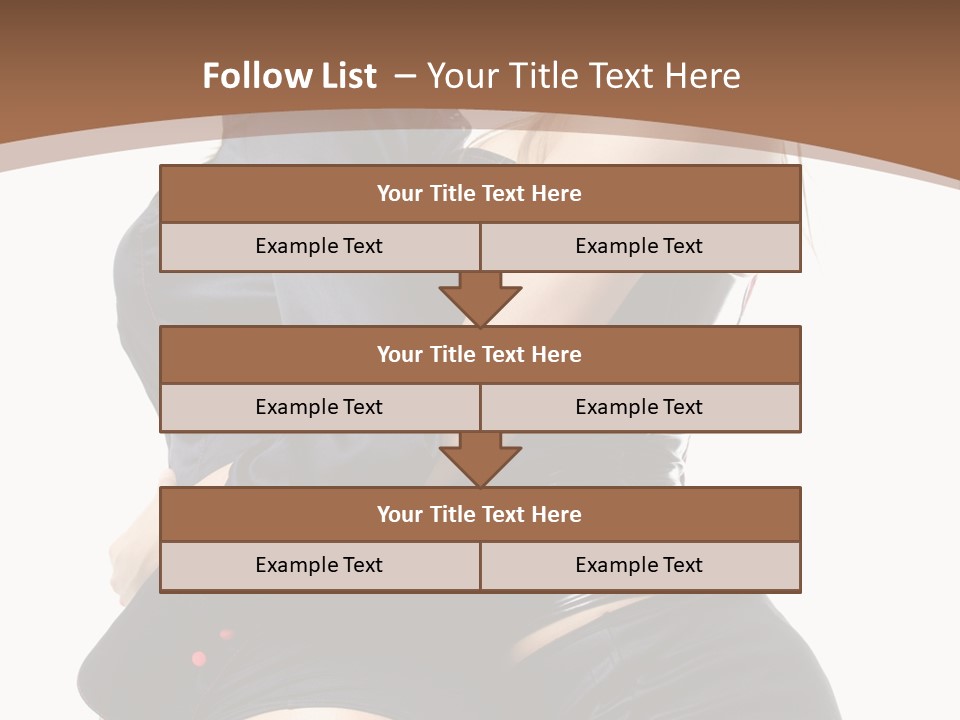 Model Hip Blonde PowerPoint Template