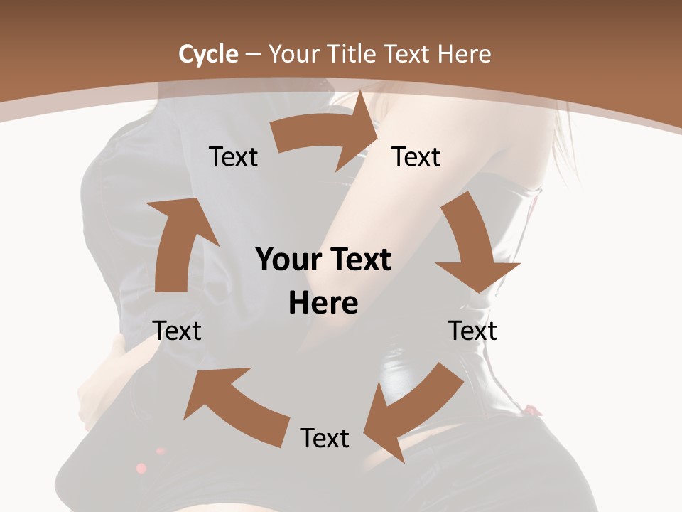 Model Hip Blonde PowerPoint Template