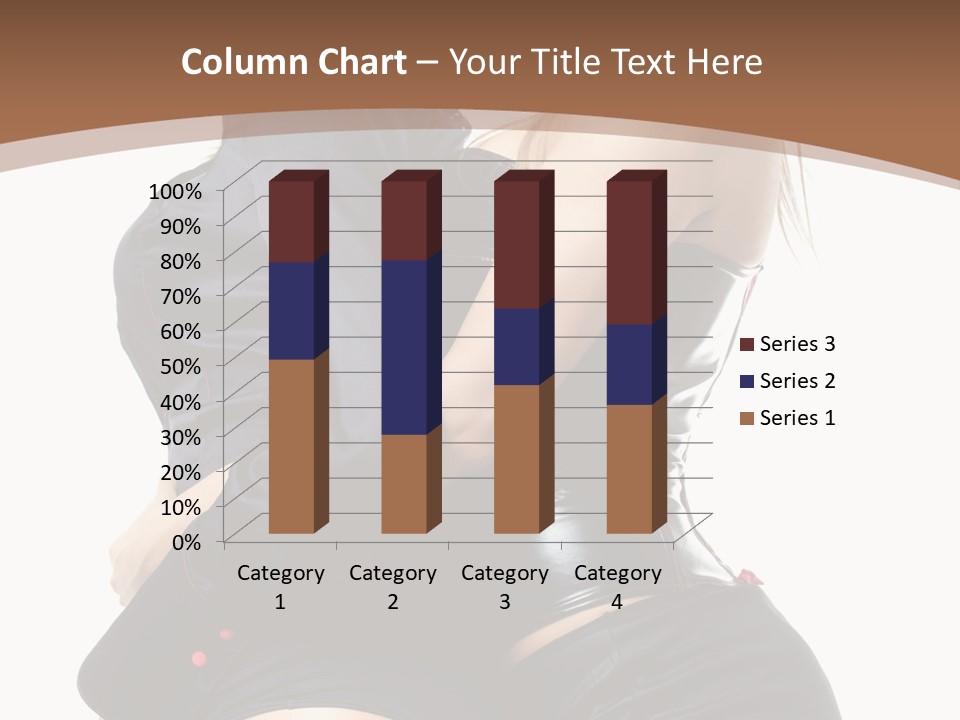 Model Hip Blonde PowerPoint Template