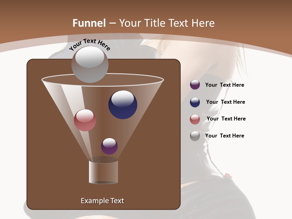 Model Hip Blonde PowerPoint Template