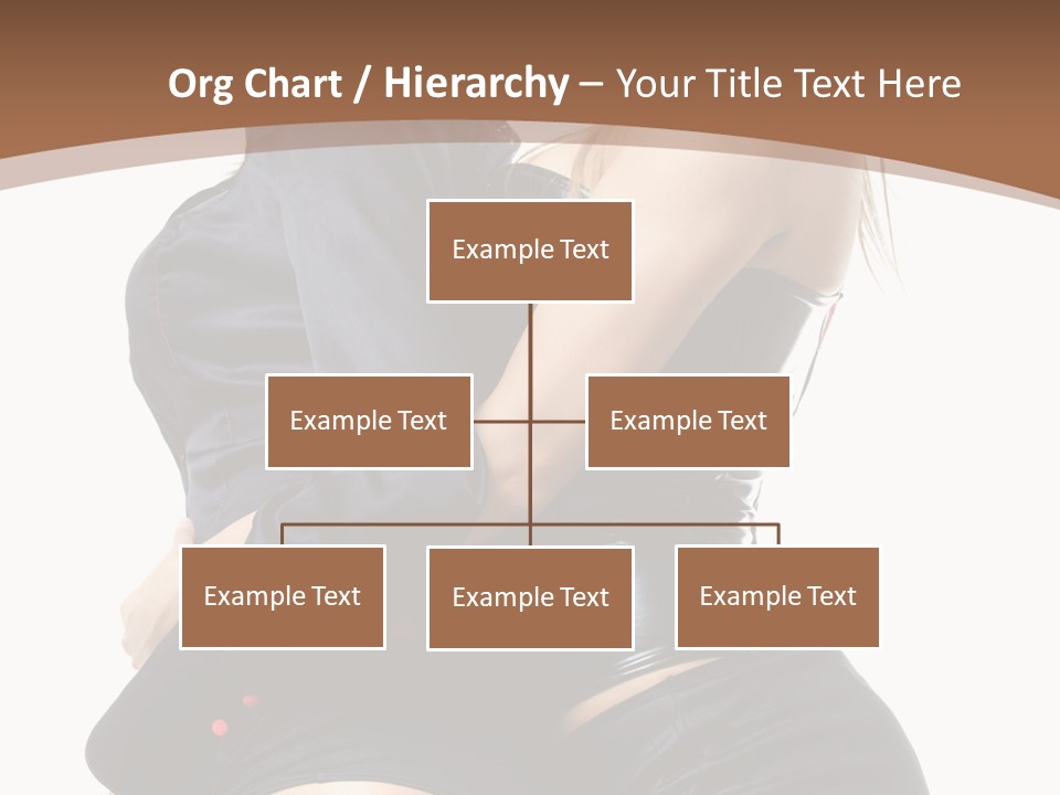 Model Hip Blonde PowerPoint Template