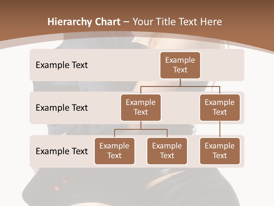 Model Hip Blonde PowerPoint Template