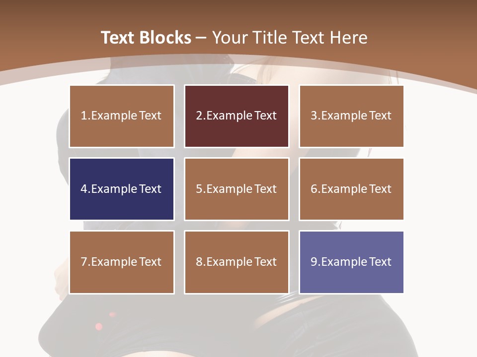 Model Hip Blonde PowerPoint Template