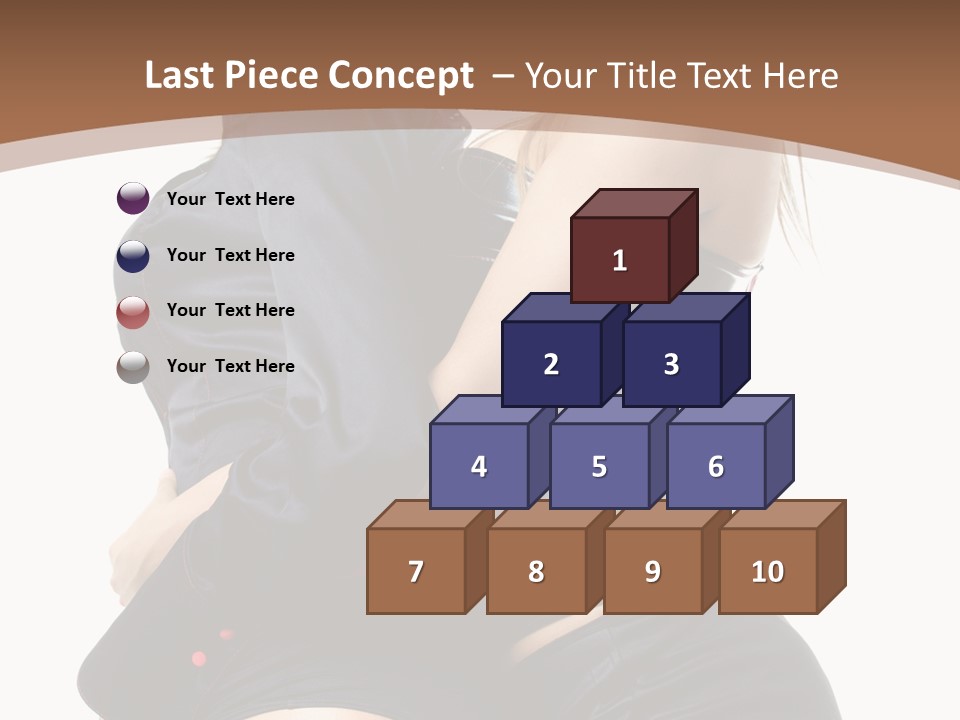 Model Hip Blonde PowerPoint Template