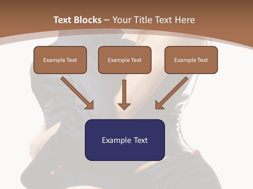 Model Hip Blonde PowerPoint Template