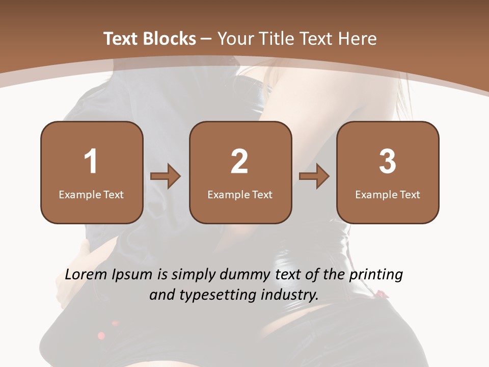 Model Hip Blonde PowerPoint Template