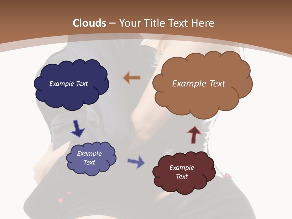 Model Hip Blonde PowerPoint Template