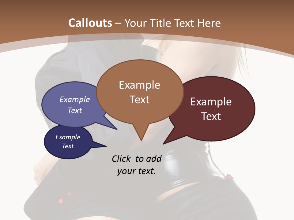 Model Hip Blonde PowerPoint Template