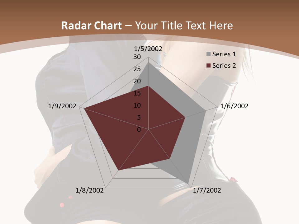 Model Hip Blonde PowerPoint Template