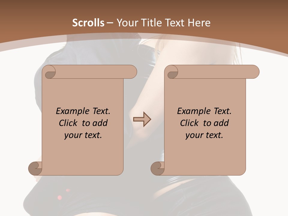 Model Hip Blonde PowerPoint Template
