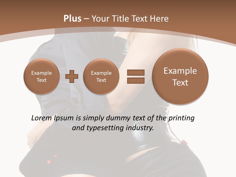 Model Hip Blonde PowerPoint Template