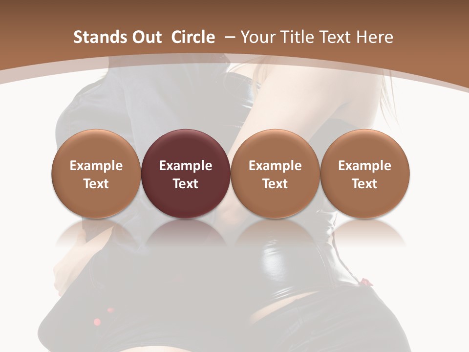 Model Hip Blonde PowerPoint Template