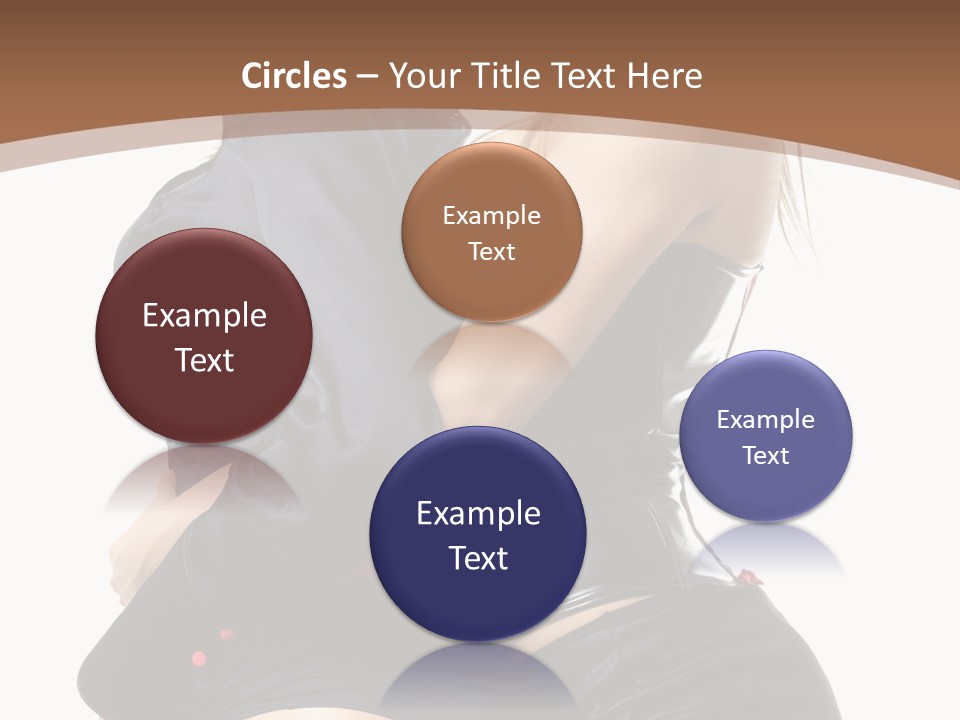 Model Hip Blonde PowerPoint Template