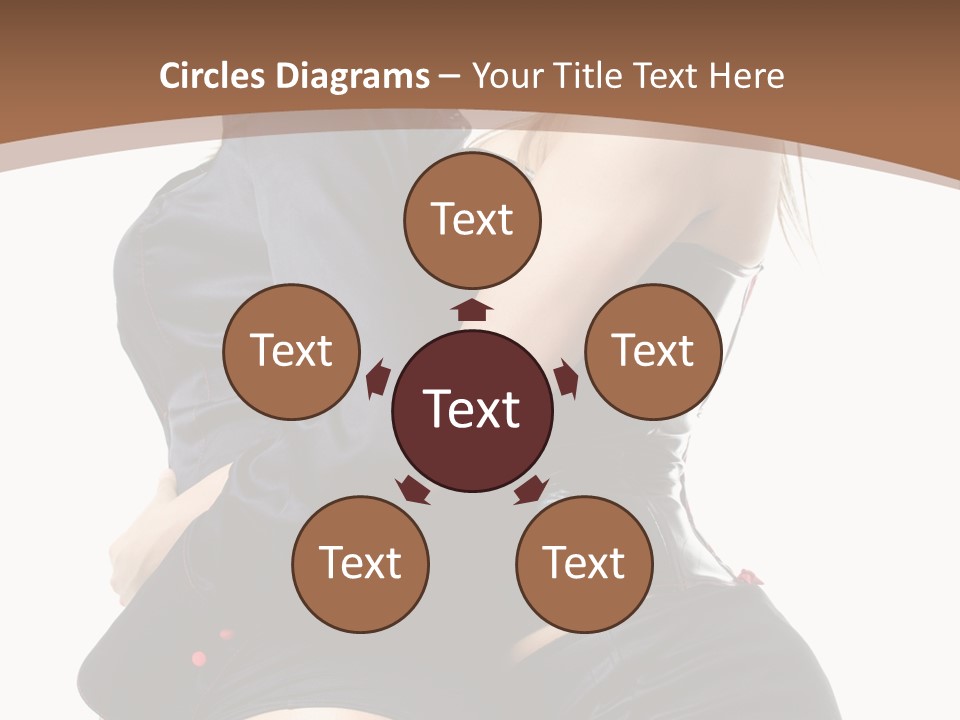 Model Hip Blonde PowerPoint Template