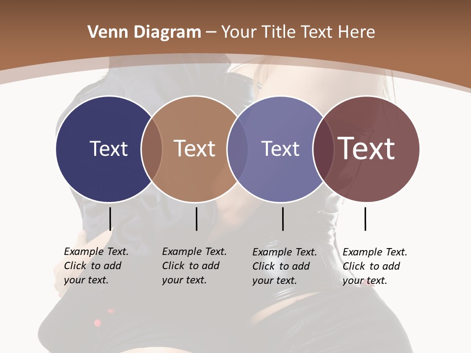 Model Hip Blonde PowerPoint Template