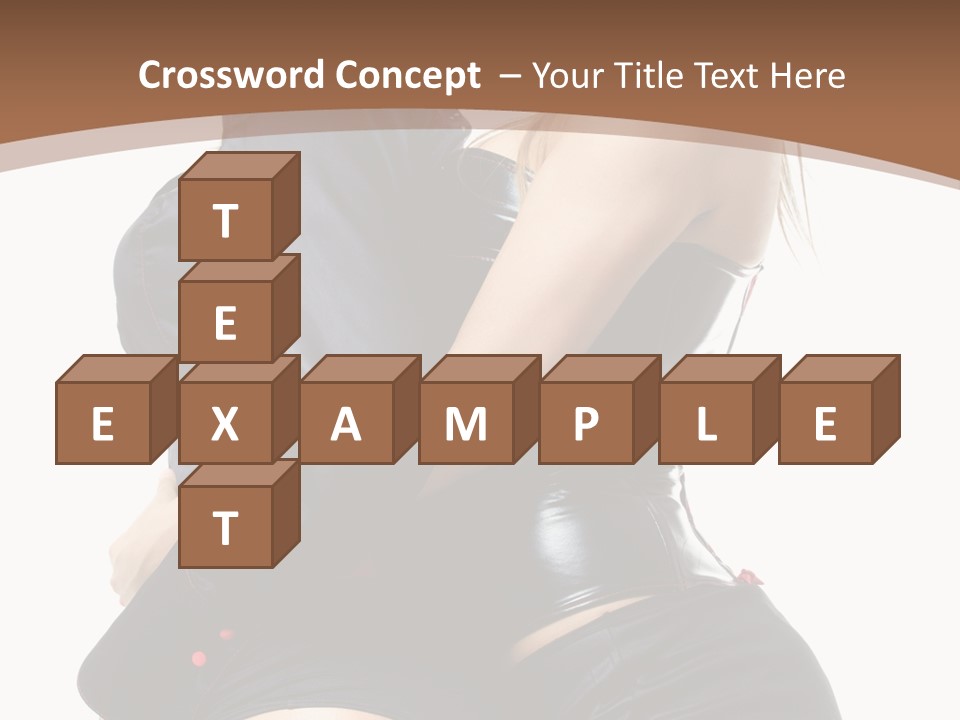 Model Hip Blonde PowerPoint Template