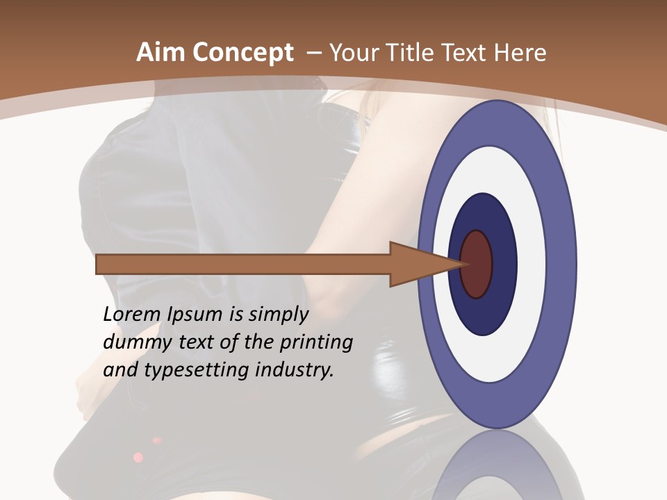 Model Hip Blonde PowerPoint Template