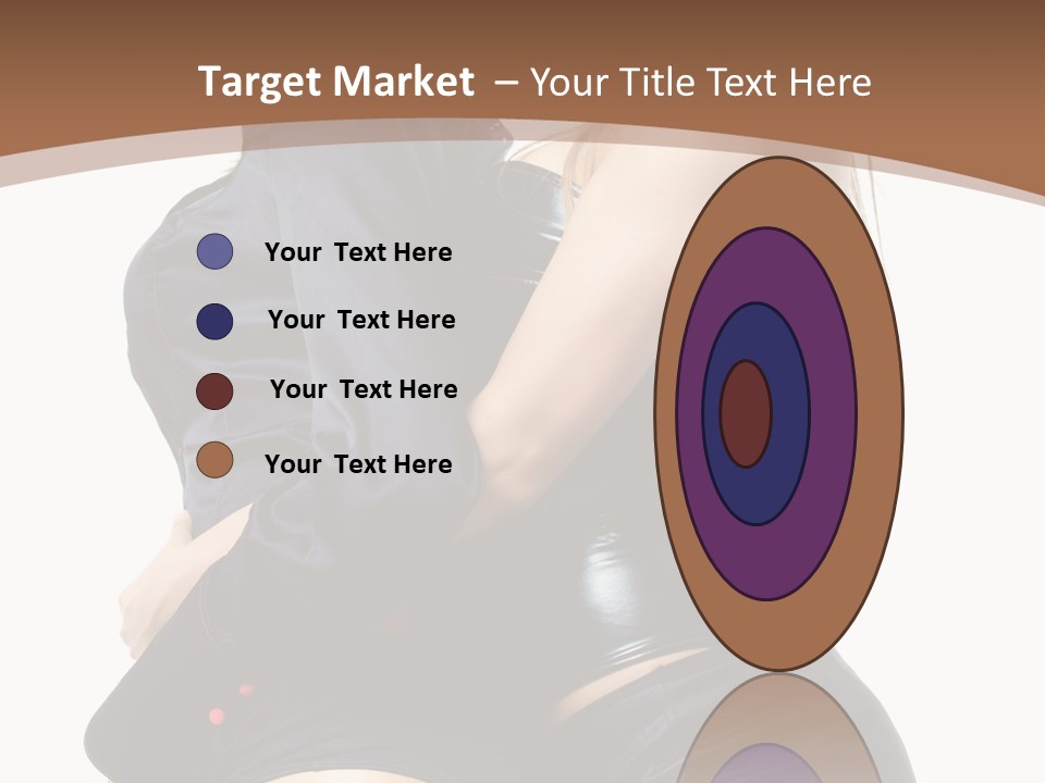 Model Hip Blonde PowerPoint Template