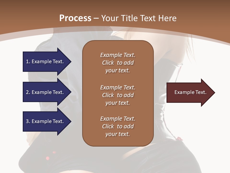 Model Hip Blonde PowerPoint Template