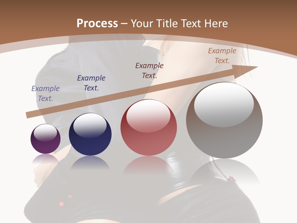 Model Hip Blonde PowerPoint Template