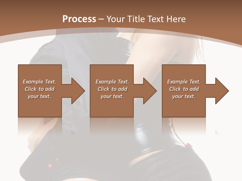 Model Hip Blonde PowerPoint Template