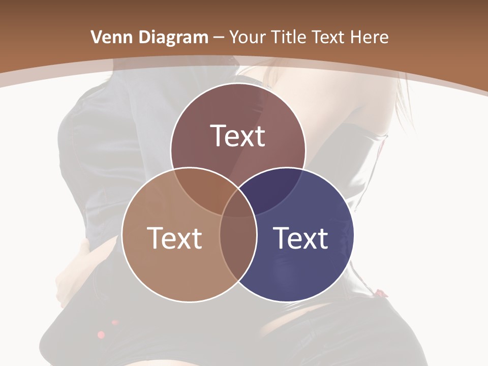 Model Hip Blonde PowerPoint Template