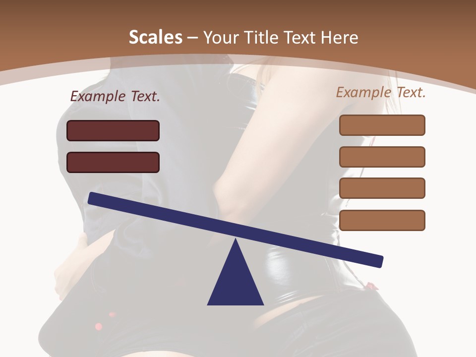 Model Hip Blonde PowerPoint Template