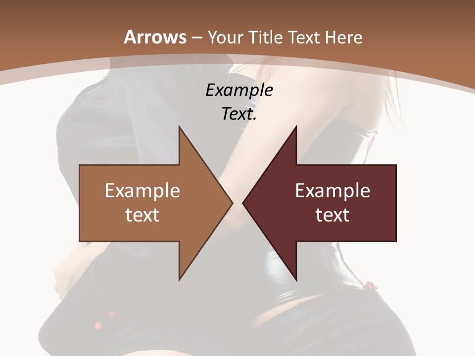 Model Hip Blonde PowerPoint Template