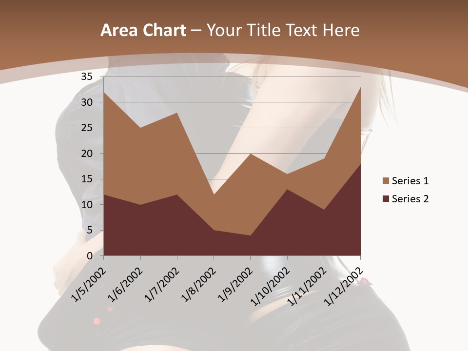 Model Hip Blonde PowerPoint Template