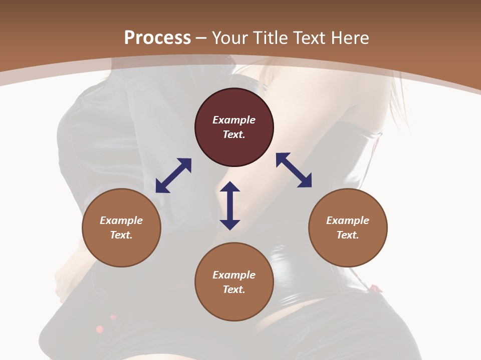 Model Hip Blonde PowerPoint Template