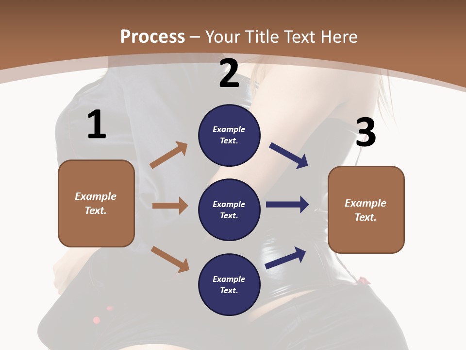 Model Hip Blonde PowerPoint Template