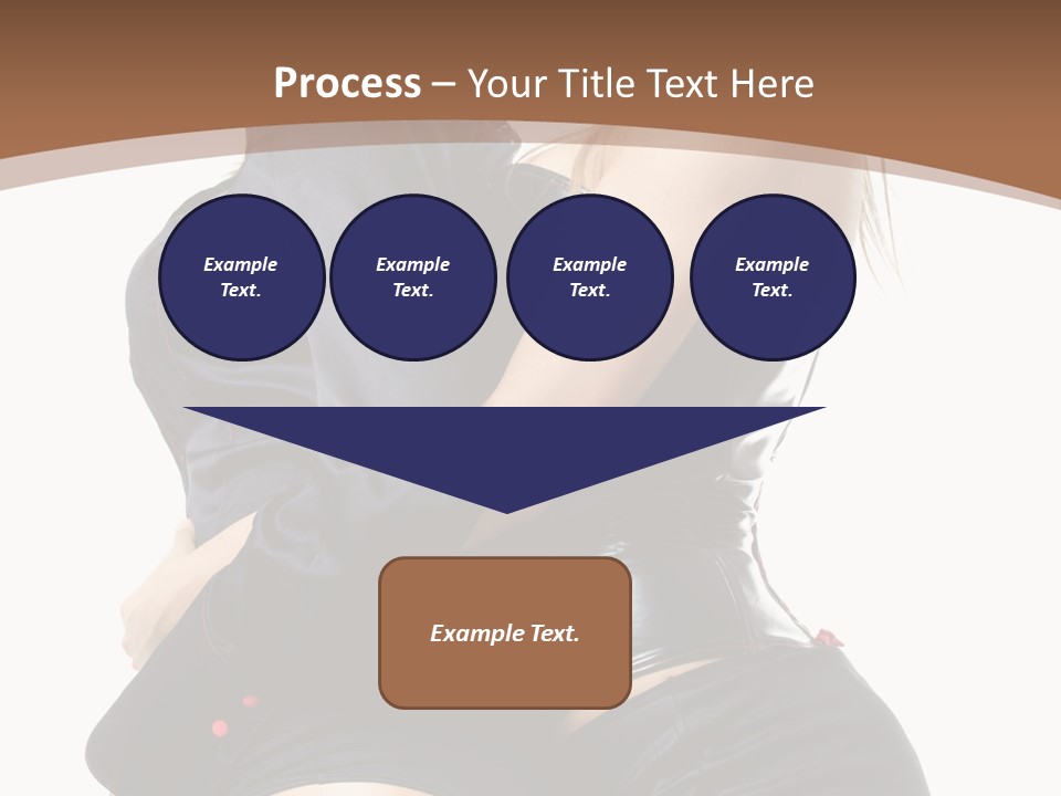 Model Hip Blonde PowerPoint Template