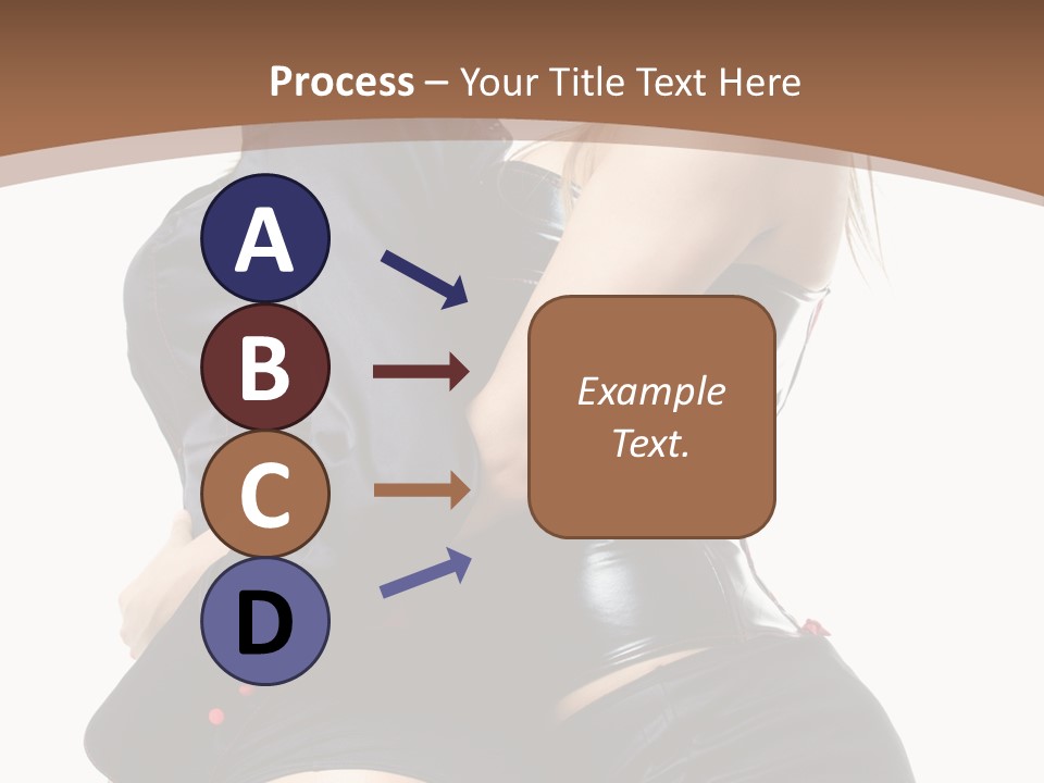 Model Hip Blonde PowerPoint Template