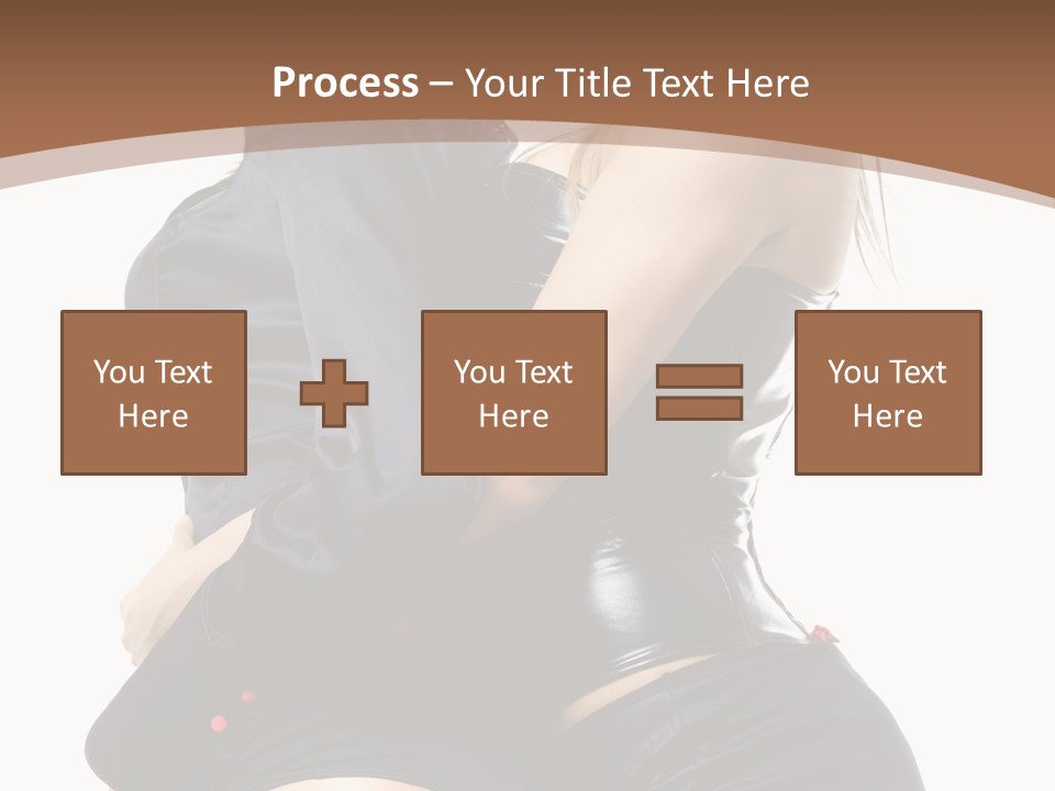 Model Hip Blonde PowerPoint Template