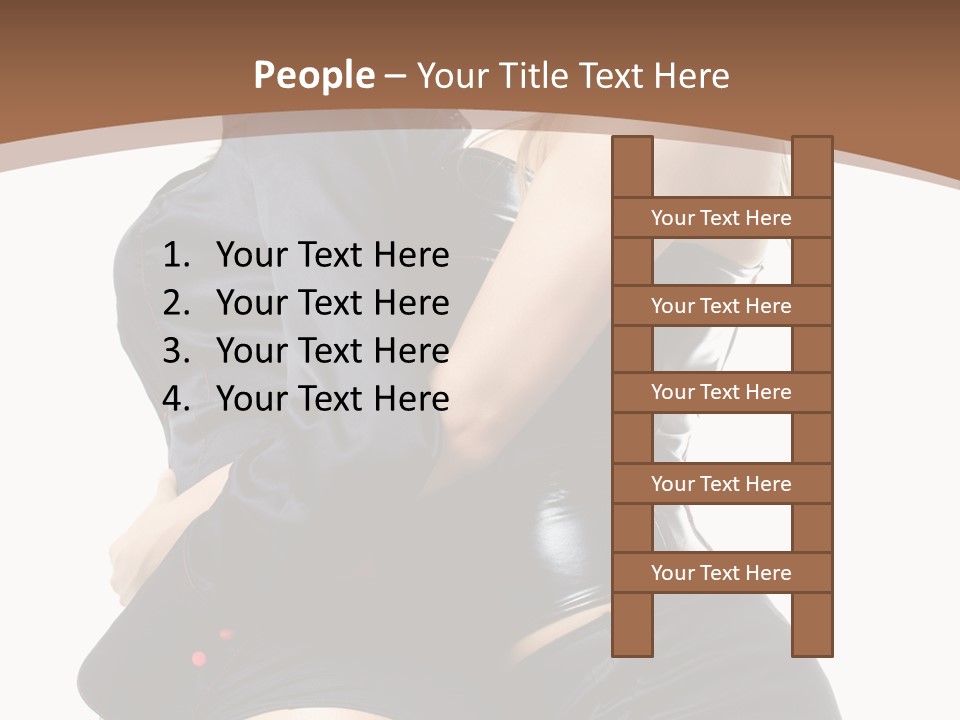 Model Hip Blonde PowerPoint Template