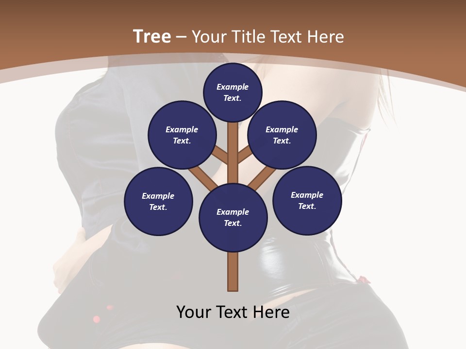 Model Hip Blonde PowerPoint Template