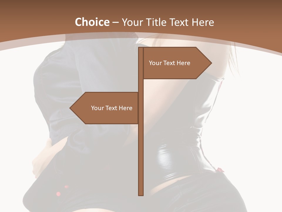 Model Hip Blonde PowerPoint Template