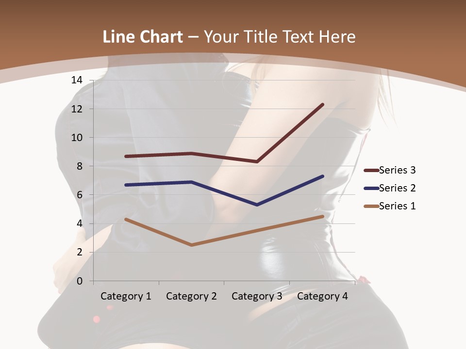 Model Hip Blonde PowerPoint Template