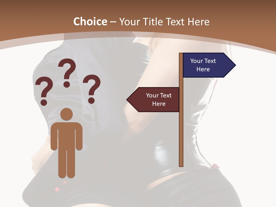 Model Hip Blonde PowerPoint Template