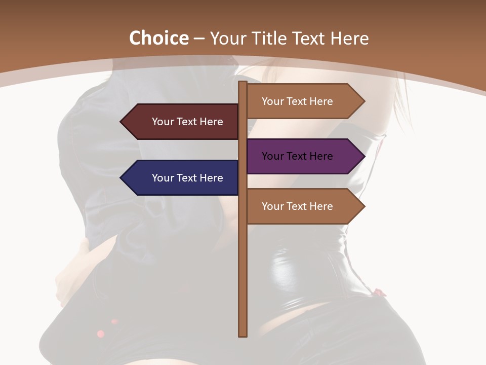 Model Hip Blonde PowerPoint Template