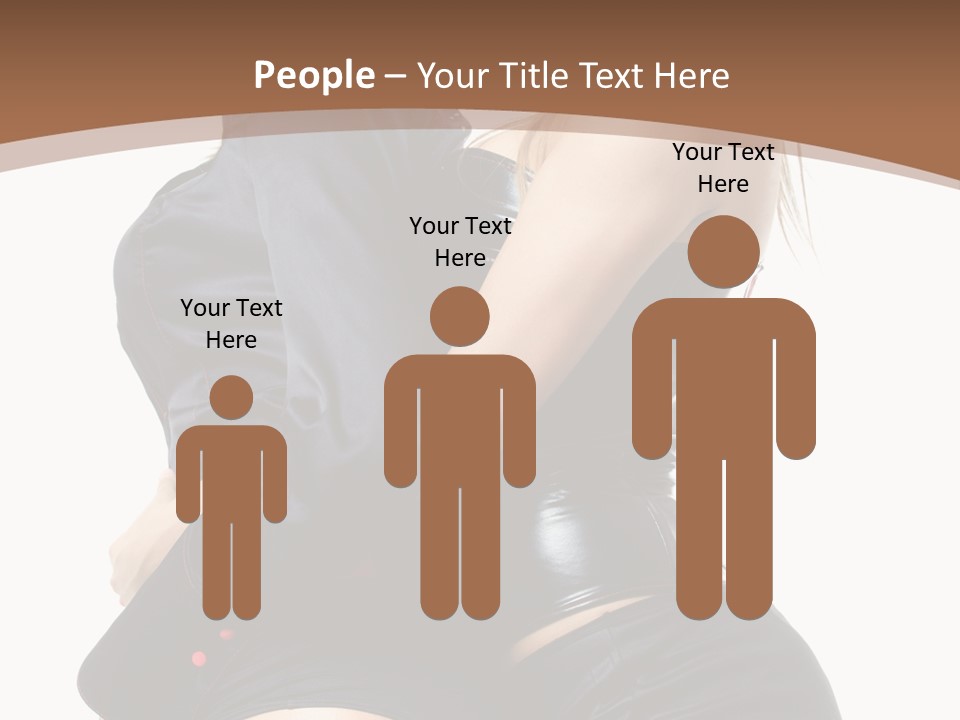 Model Hip Blonde PowerPoint Template